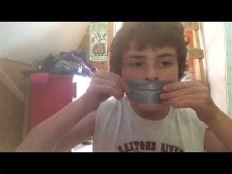 Putting duck tape on my mouth 😫😫😫😫😫😫 - YouTube