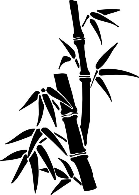 bamboo | Bamboo art, Bamboo drawing, Silhouette art