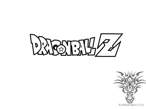 Dragonball z logo .:lineart 030:. by Evil-Black-Sparx-77 on DeviantArt