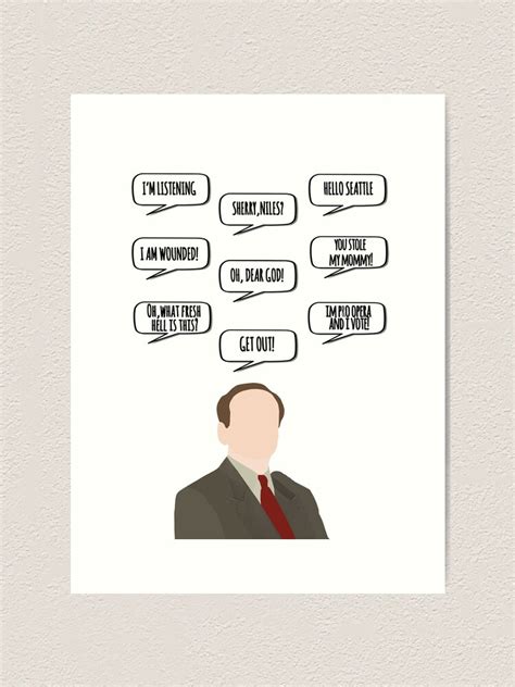 "Frasier crane quotes" Art Print for Sale by aluap106 | Redbubble