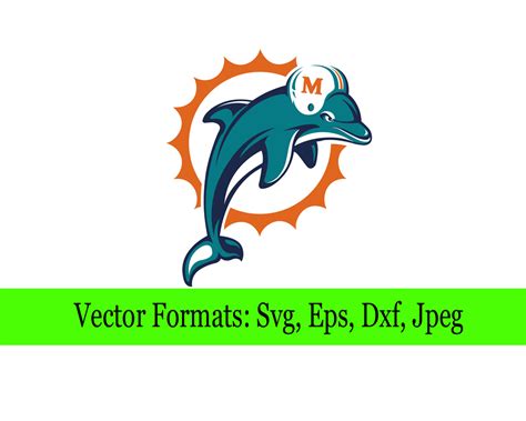 Miami Dolphins SVG File – Vector Design in, Svg, Eps, Dxf, and Jpeg ...