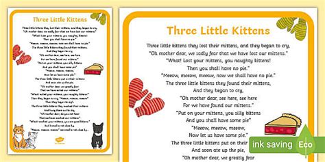 Three Little Kittens (Teacher-Made) - Twinkl