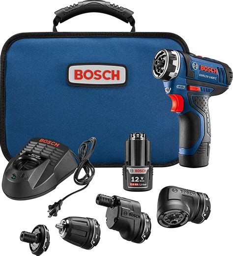 Amazon.com: Bosch GSR12V-140FCB22 Cordless Electric Screwdriver 12V Kit ...