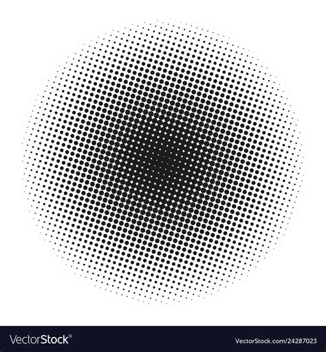 Circle gradient halftone dots background template Vector Image