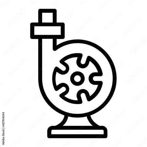 centrifugal impeller pump Concept Vector Icon Design, fluid and gravity ...