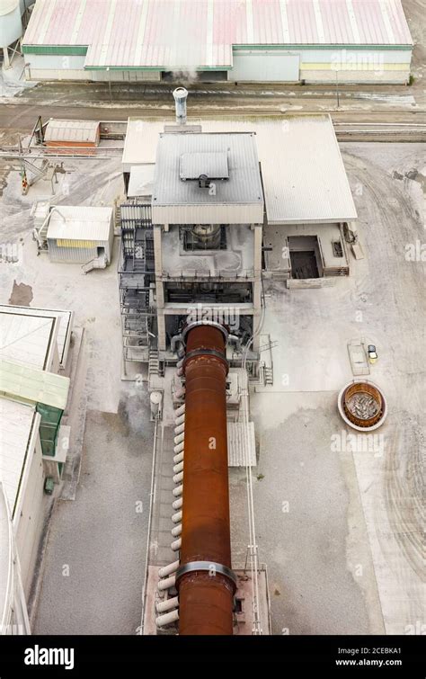 Building of cement factory Stock Photo - Alamy