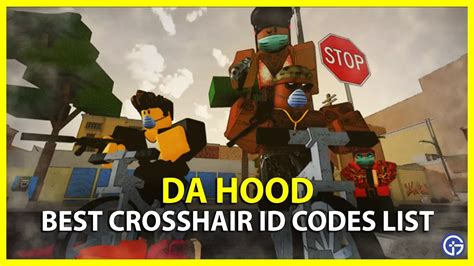 Da Hood Crosshair ID Codes List: Best 300+ Custom Cursors | Hood, Roblox, Game codes