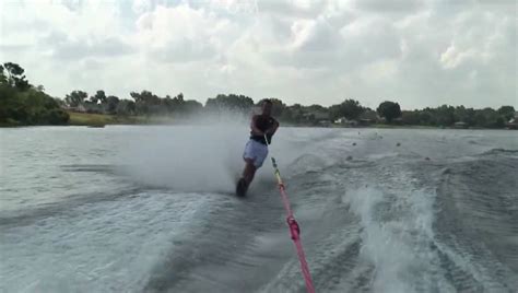 How to Slalom Water-ski - YouTube