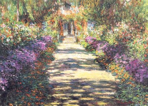 Garden At Giverny Art Print by Claude Monet at King & McGaw