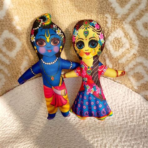 STUFF MATERIAL FIBER Radha Krishna Couple Soft Toy, For Kids Education at Rs 130 in Vrindavan