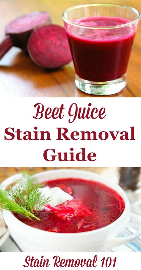 How To Remove Beet Juice Stains