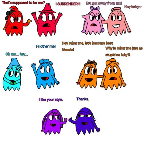 Pac-Man ghosts meet their Hanna Barbera selves by DiamondDust1234 on DeviantArt