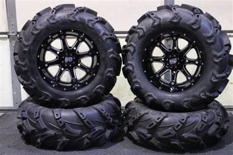 CAN AM OUTLANDER 650 28" WILD THANG ATV TIRE & 14" HD4 WHEEL KIT CAN1CA | eBay