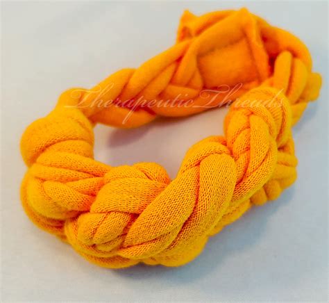 Sensory chew woven bracelet - golden