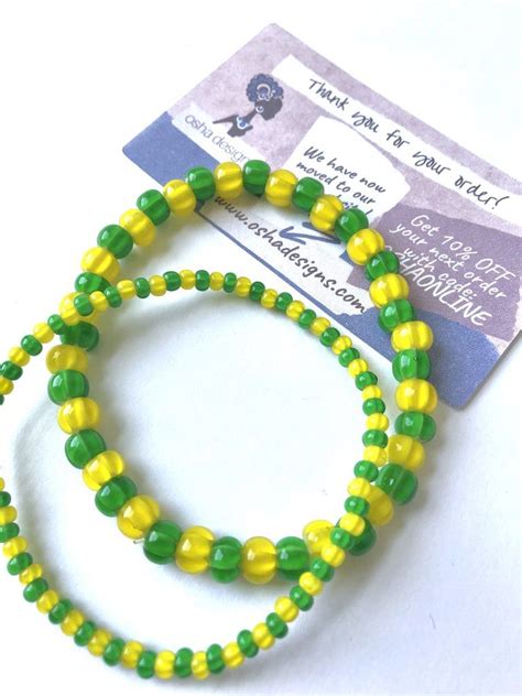 Orula Orunmila Ilde Stretchy Bracelet | Beaded bracelets, Plastic beads, Stretchy bracelets