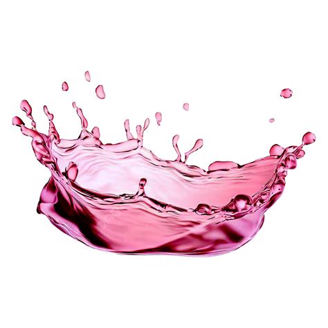 Water Splash For Product Design With Pink Color, Water Splash, Pink Color, Realistic PNG ...