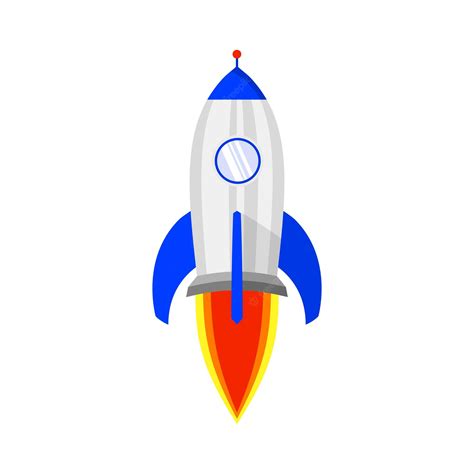 Premium Vector | Spaceship icon in flat design vector illustration