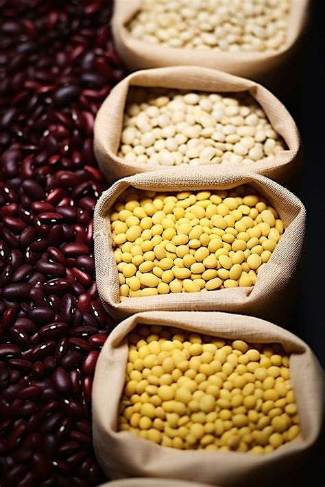 Variety Of Beans In Different Colors Background Wallpaper Image For ...