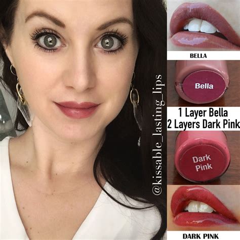 Bella & Dark Pink LipSense Colors LipSense Selfies pink lip LipStick Lip Sense by Senegence ...
