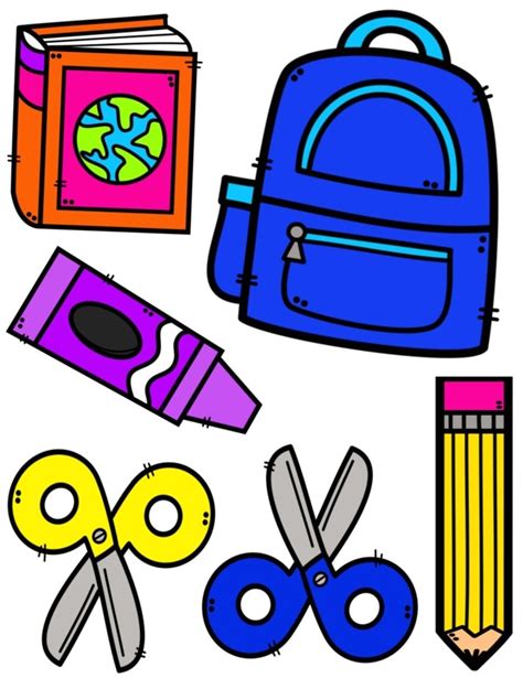 Pin by Mtra. Anita 🍎 on Dibujos JPG | Art school supplies, School stickers, Creative clips clipart