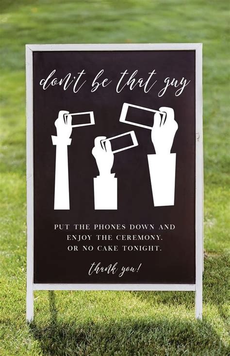 Unplugged Ceremony Sign, Wedding Sign Decals, No Phone Sign - Etsy | Wedding ceremony signs ...