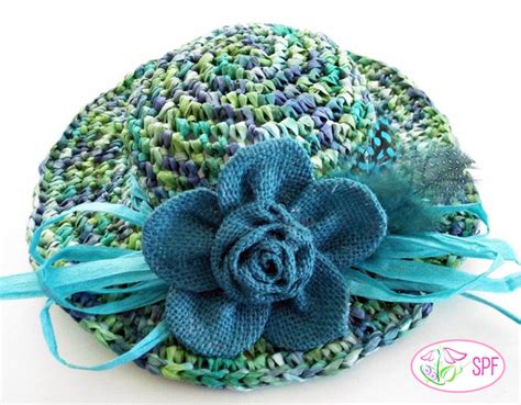 Springtime Straw Hat Crochet Pattern PDF Pattern Download