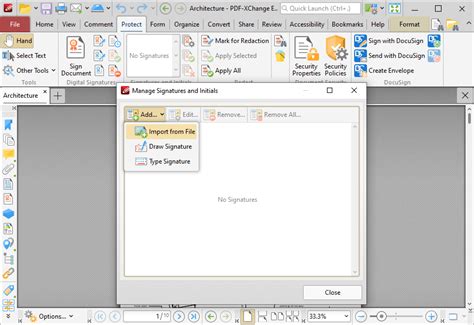 PDF-XChange Co Ltd :: Knowledge Base :: How do I create a physical signature in PDF-XChange Editor?