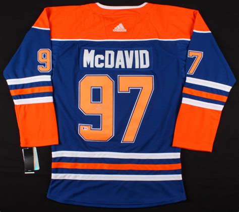 Connor McDavid Signed Edmonton Oilers Captain Adidas Jersey (Beckett ...