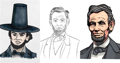 25 Easy Abraham Lincoln Drawing Ideas - How to Draw