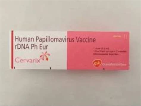 Cervarix Vaccine at Rs 2190/piece | Varachha | Surat | ID: 19646551530