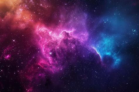 Premium Photo | Dynamic and colorful space theme