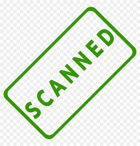 Scanner Clip Art Office - Scanned Stamp - Free Transparent PNG Clipart ...