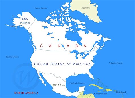 Map of North America