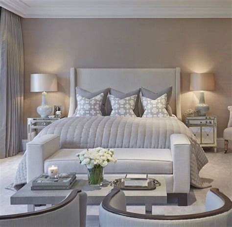 modern beige bedroom ideas - Lara Wiles