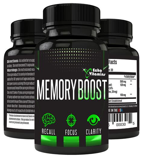 Echo Vitamins Memory Boosting Brain Supplement for Focus, Energy, Memory- Mental Performance ...