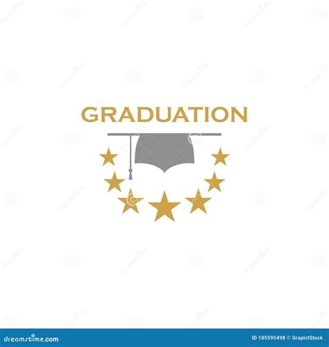 Graduation Cap Logo Design Concept Stock Vector - Illustration of clean ...