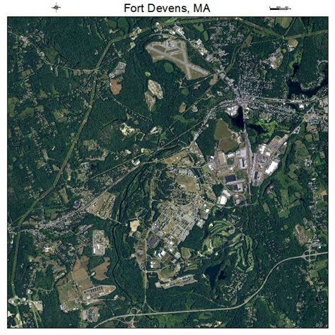 Aerial Photography Map of Fort Devens, MA Massachusetts