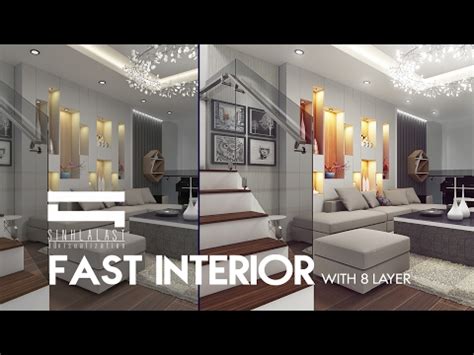 Interior Rendering - Photoshop Architecture - Photoshop Tutorial Videos