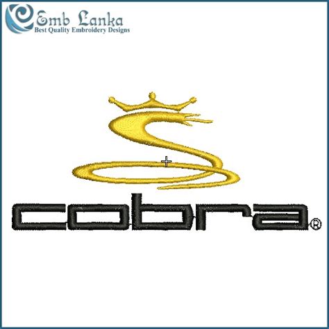 King Cobra Golf Logo Embroidery Design - Emblanka