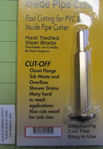 INSIDE PIPE CUTTER - Allied Plumbing Supply