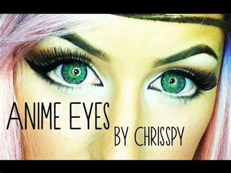 Anime Eyes Makeup Tutorial - YouTube