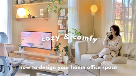 How To Make Your Work From Home Office & Desk Setup COZY, Comfy, and Enjoyable 🕯🖥🪴 - YouTube