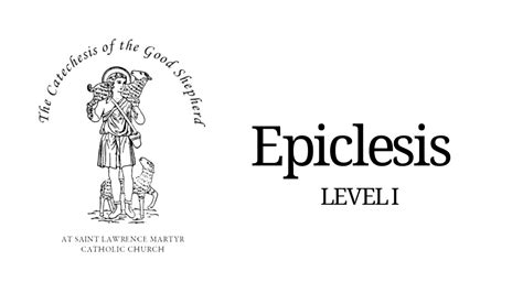 CGS Level 1 - EPICLESIS - YouTube