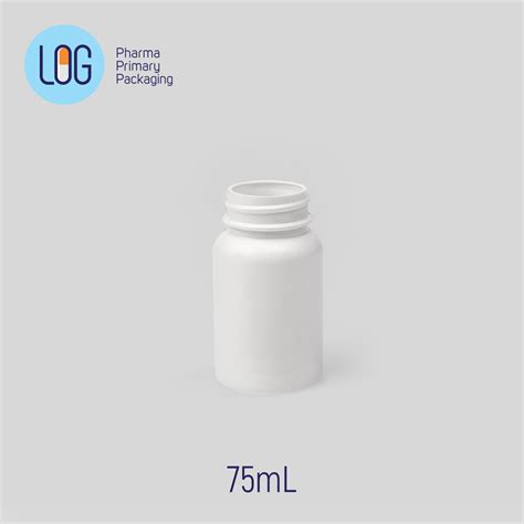 75ml HDPE Wide-Mouth Bottle, SP33/400, White, Round - Pharma Primary Packaging