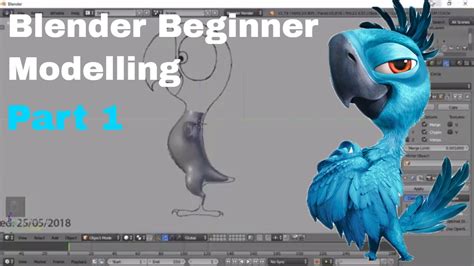 Parrot Blender Beginner Modelling Tutorial - Part 1 - YouTube