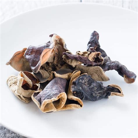 Dried Wood-Ear Mushrooms - Delightful Plate