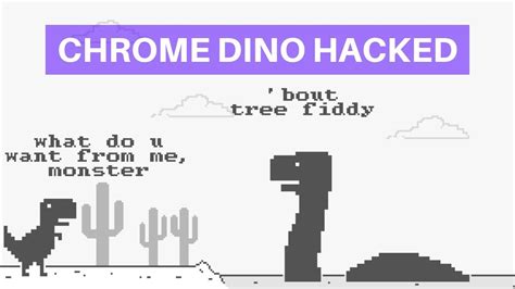 Chrome Dinosaur Game Hacked | Make Highest Score | Change Game Speed ...