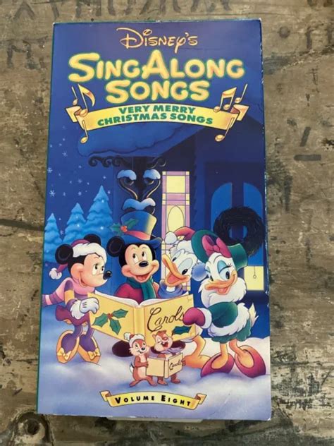 DISNEY'S SING ALONG Songs VHS Very Merry Christmas Songs Vol. 8. Manica ...