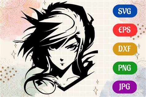 Anime | Silhouette SVG EPS DXF Vector Graphic by Creative Oasis · Creative Fabrica