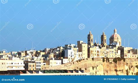 Historical Architecture in the City of Valletta, Malta Stock Photo ...